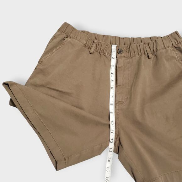 Bear Bottom Mens Stretch Cotton Shorts Brown Sz XL 7" Preppy Casual Minimalist - Picture 8 of 10